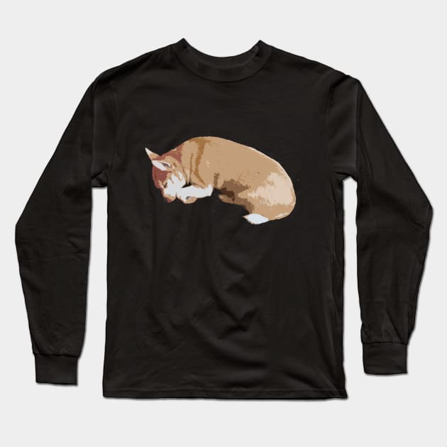 Sleeping Dog Long Sleeve T-Shirt by Klssaginaw